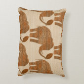 Coussins Décoratifs Design d'art tribal des éléphants (Dos(Vertical))