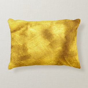 Coussins Décoratifs Design de Texture Dorée Luxueux