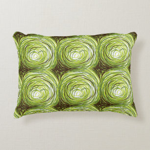 Coussins Décoratifs Design de tissu coloré avec moti vert floral