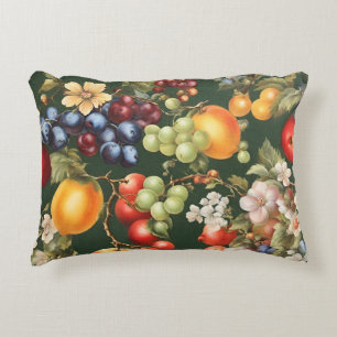 Coussins Décoratifs Design italien élégant avec Fruits et Fleurs