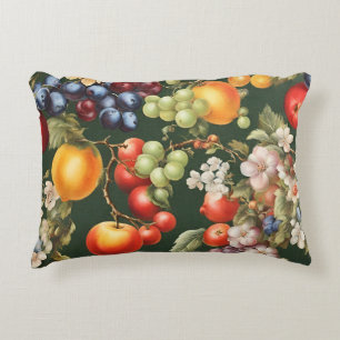 Coussins Décoratifs Design italien élégant avec Fruits et Fleurs