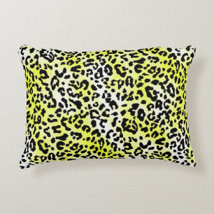 Coussins Décoratifs design motif habillage élégant avec peau léopard e