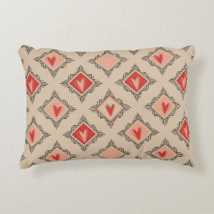 Coussins Décoratifs Design tribal minimaliste poussiéreux rose cœur