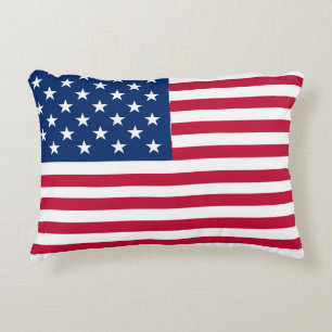 Coussins Décoratifs Dessin de fierté du drapeau américain USA