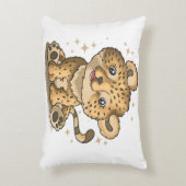 Coussins Décoratifs dessin de l'illustration de l'assise du léopard mi (Devant(Vertical))