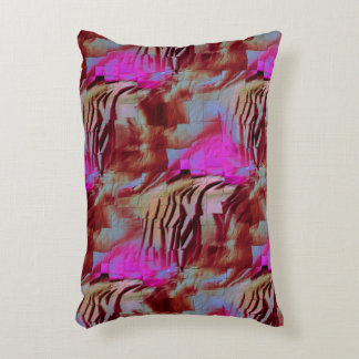 Coussins Décoratifs dessin en mosaïque Abstraite de rose rustique et r