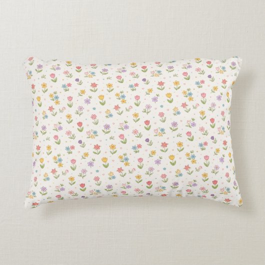 Coussins Décoratifs Dessine une fleur pour moi (Devant)