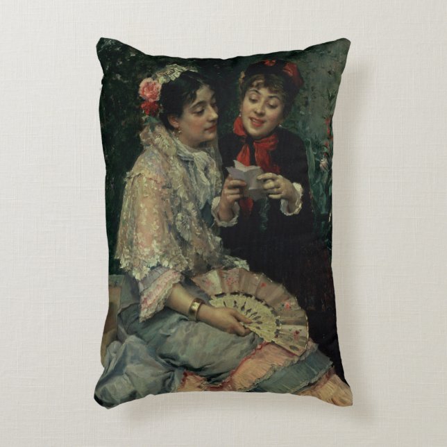 Coussins Décoratifs Deux femmes espagnoles (Devant(Vertical))