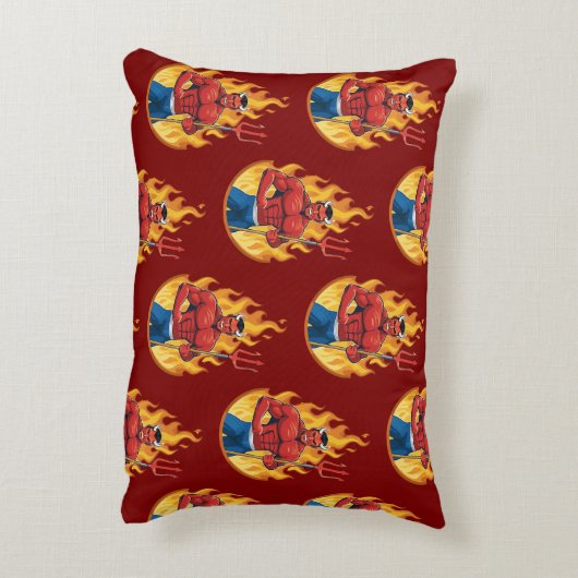 Coussins Décoratifs Devil with trident (Dos(Vertical))