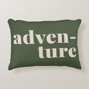 Coussins Décoratifs Devis inspirant aventure en vert de forêt