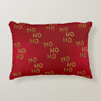 COUSSINS DÉCORATIFS DICTON DE NOËL ROUGE AVEC OR
