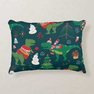 Coussins Décoratifs Dinosaur T-Rex : Nouvel An de Noël.