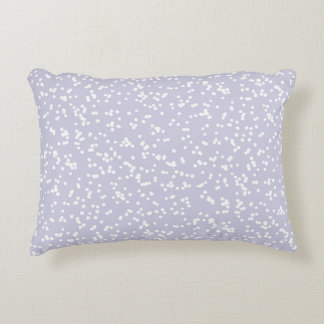 Coussins Décoratifs Ditsy Dots Pattern - White on Dusty Purple