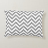 Coussins Décoratifs Dk Grey Lg Chevron Raspberry Quatrefoil 3 Monogram (Dos)