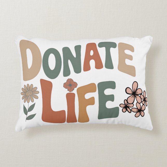 Coussins Décoratifs Donate Life (Devant)