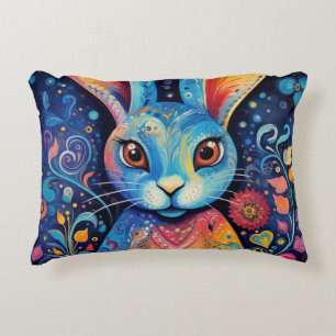 Coussins Décoratifs Dotty Delft : Bunny Doodle Rainbow