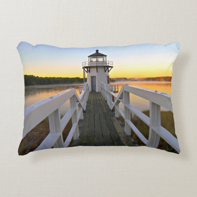 Coussins Décoratifs Double Point Lighthouse, Arrowsic Island, Maine (Devant)