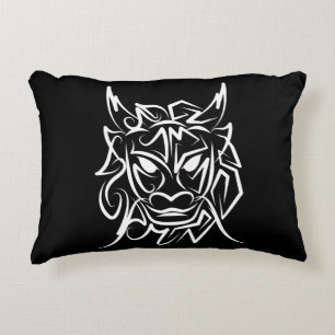 Coussins Décoratifs Dragon tribal noir et blanc