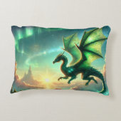 Coussins Décoratifs Dragon vert (Dos)