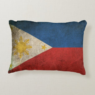 Coussins Décoratifs Drapeau affligé par cru des Philippines