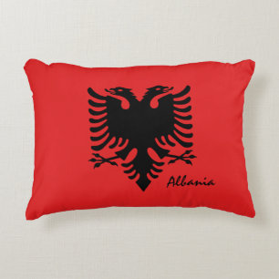 Coussins Décoratifs Drapeau albanais & mode albanaise, vacances /sport