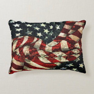 Coussins Décoratifs Drapeau américain-Camouflage par Shirley Taylor