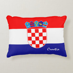 Coussins Décoratifs Drapeau croate & Croatie mode vacances /sports