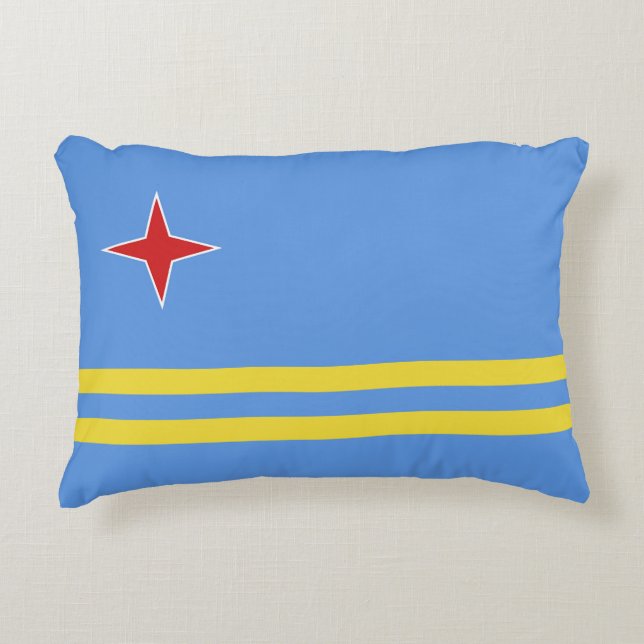 Coussins Décoratifs Drapeau d'Aruba (Devant)