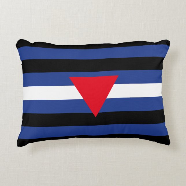 Coussins Décoratifs Drapeau de fierté cuir queer (Devant)