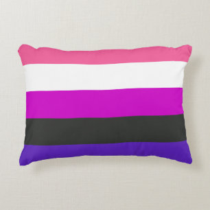 Coussins Décoratifs Drapeau de fierté genderfluid