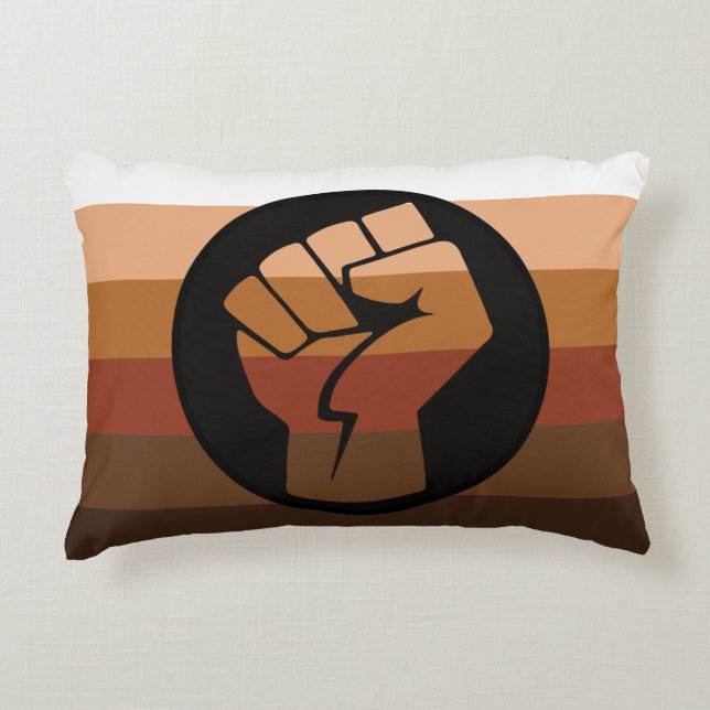 Coussins Décoratifs Drapeau de fierté POC (Devant)