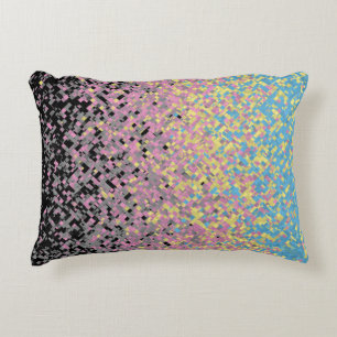 Coussins Décoratifs Drapeau de fierté polygender pixelisé funky tripan