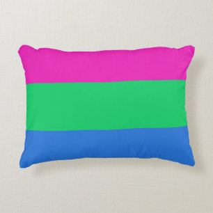 Coussins Décoratifs Drapeau de fierté polysexuelle