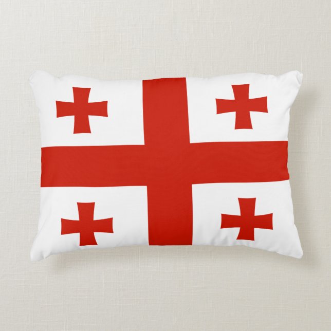 Coussins Décoratifs Drapeau de Géorgie (Devant)