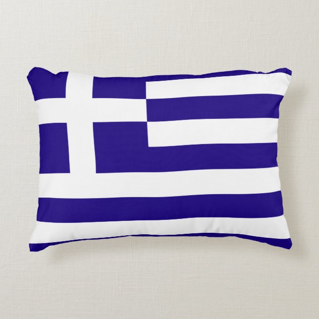 Coussins Décoratifs Drapeau de la Grèce (Devant)