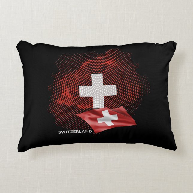 Coussins Décoratifs Drapeau de la Suisse (Devant)