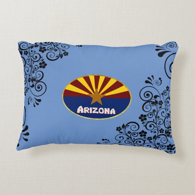 Coussins Décoratifs Drapeau de l'Arizona (Dos)