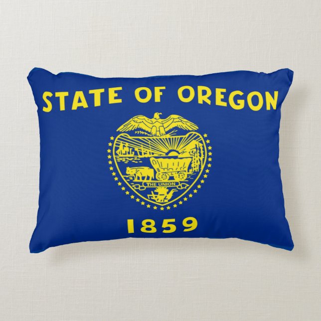 Coussins Décoratifs Drapeau de l'État de l'Oregon (Devant)