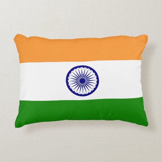 Coussins Décoratifs Drapeau de l'Inde (Devant)