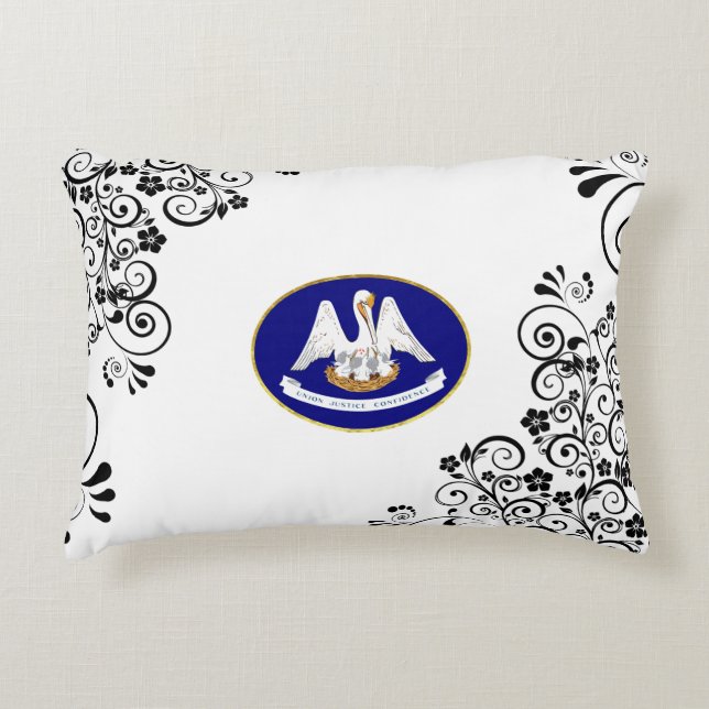 Coussins Décoratifs Drapeau de Louisiane (Devant)