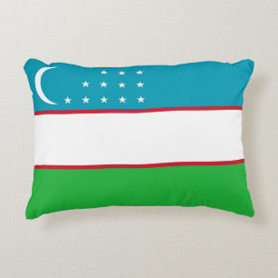Coussins Décoratifs Drapeau de l'Ouzbékistan