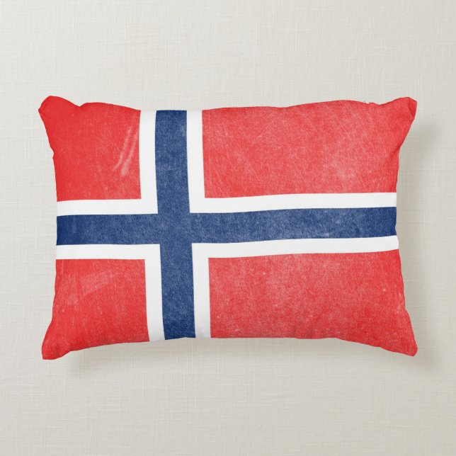 Coussins Décoratifs Drapeau de Norvège (Devant)