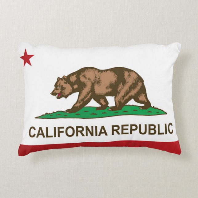 Coussins Décoratifs Drapeau d'État de Californie (États-Unis) (Devant)