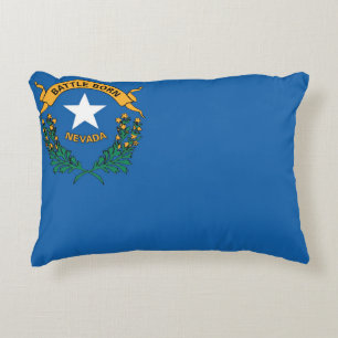 Coussins Décoratifs Drapeau d'État du Nevada, États-Unis