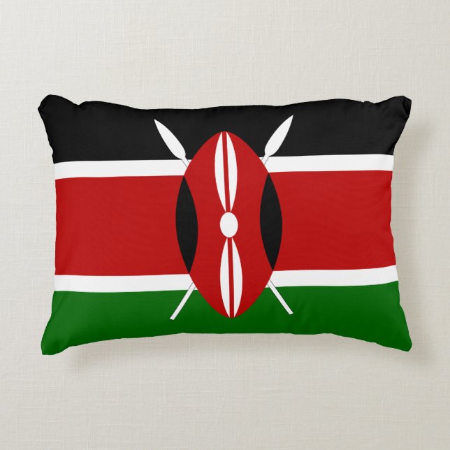 Coussins Décoratifs Drapeau du Kenya (Devant)
