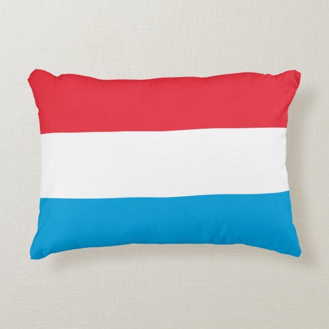 Coussins Décoratifs Drapeau du Luxembourg (Devant)