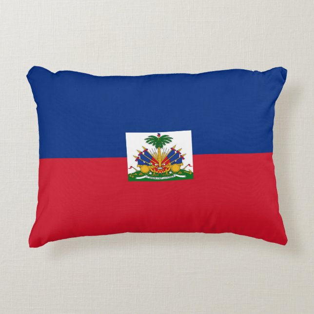 Coussins Décoratifs Drapeau Haïti (Devant)