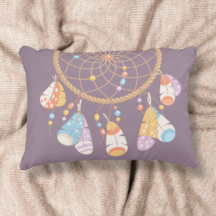Coussins Décoratifs Dreamcatcher de Boho Tribal sur Purple