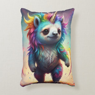 Coussins Décoratifs Dreamy Slothicorn : Un Imaginaire Rainbow Baby,