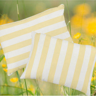 Coussins Décoratifs  Dreamy Yellow White Stripe
